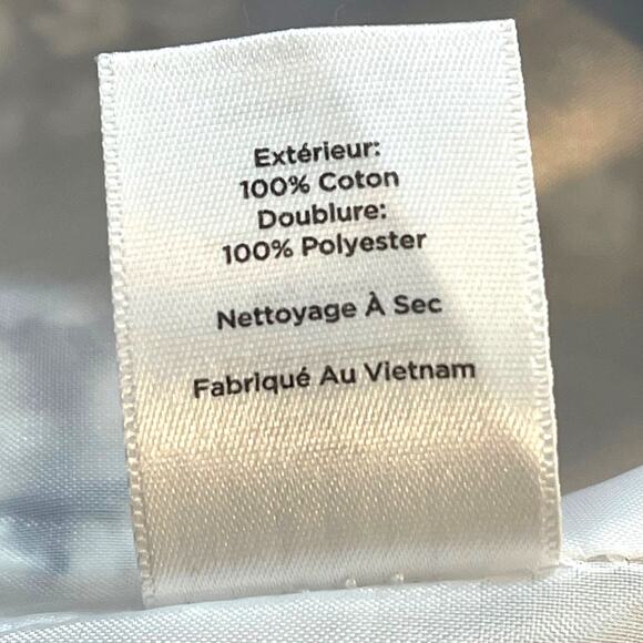 Talbots Women's Navy & White Patterned Blazer Size 20W 100% Cotton Classic - Picture 8 of 8